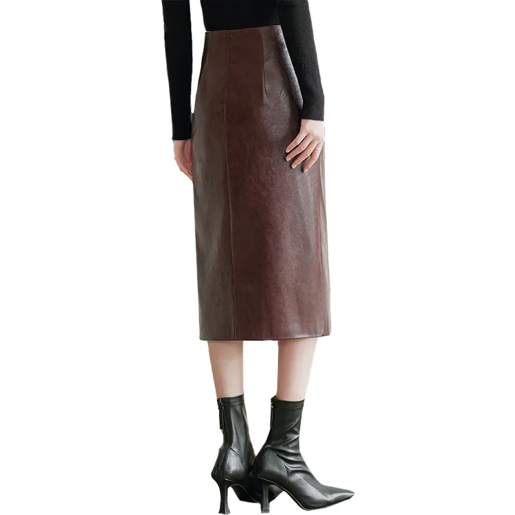 Cypress House Casual Long Skirt Women's Burgundy-1