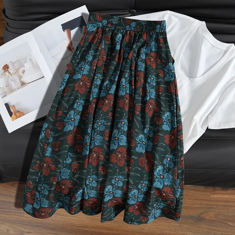 TOUCH Casual Long Skirt Women's-3