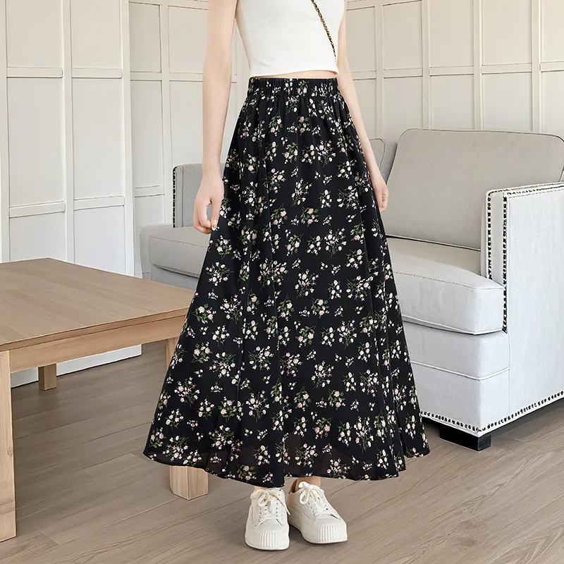 TOUCH Casual Long Skirt Women's-5