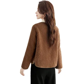 Cypress House Velvet feel Coat Women's Dark Coffee
