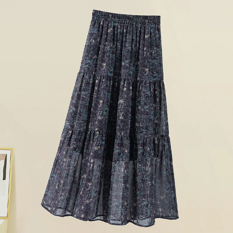 TOUCH Casual Long Skirt Women's-3