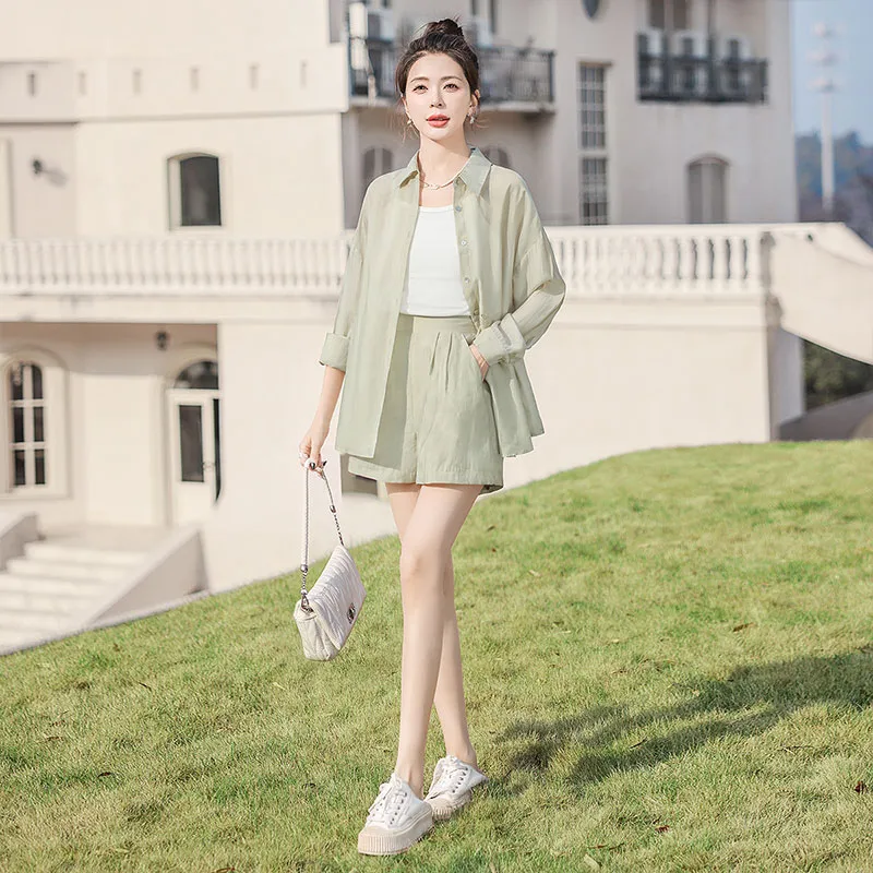 Cypress House Casual Suit Women's Light Green-6