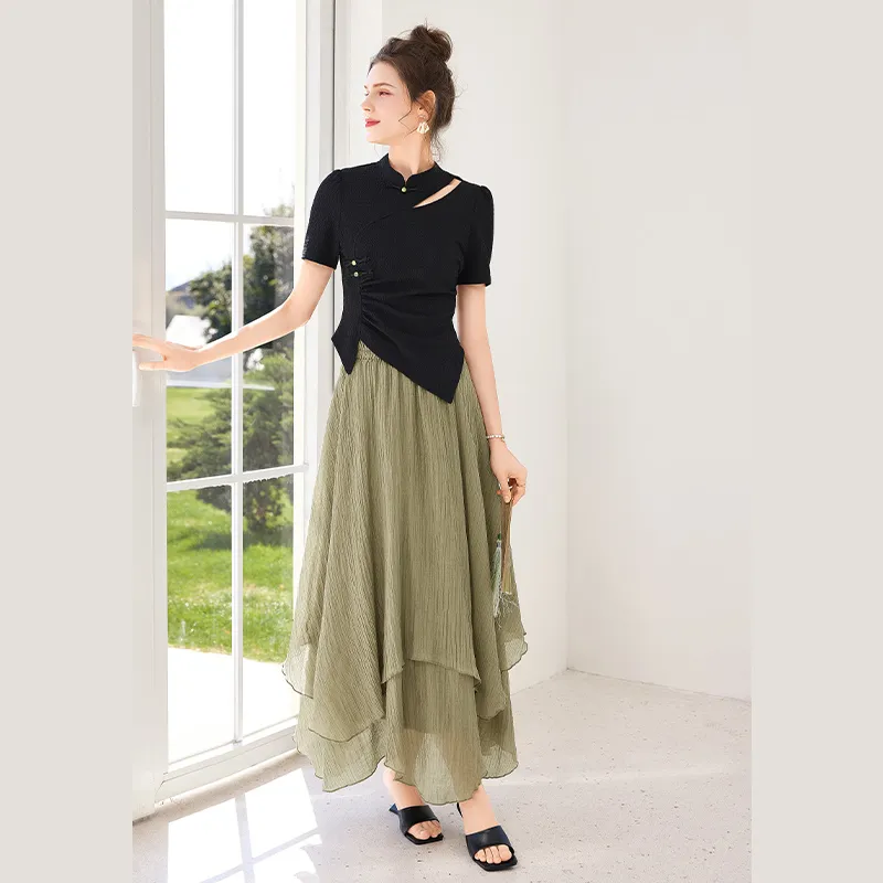 TOUCH Two Piece Skirt Sets Women's-7