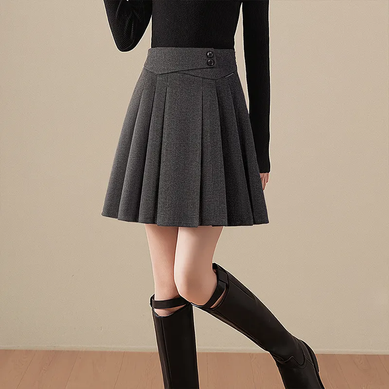 Cypress House Casual Short Skirts Women's Dark Gray-2