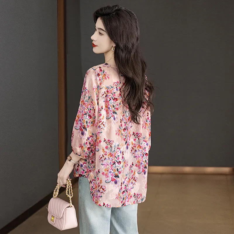 Cypress House T Shirt Women's Pink Floral-2