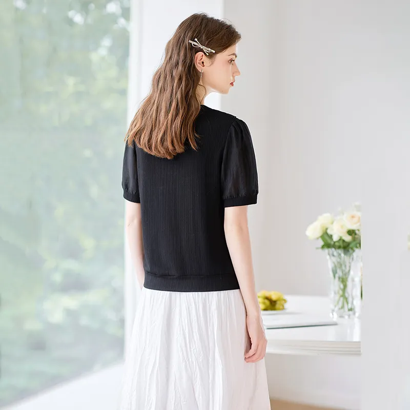 TOUCH T Shirts Women's Black-3