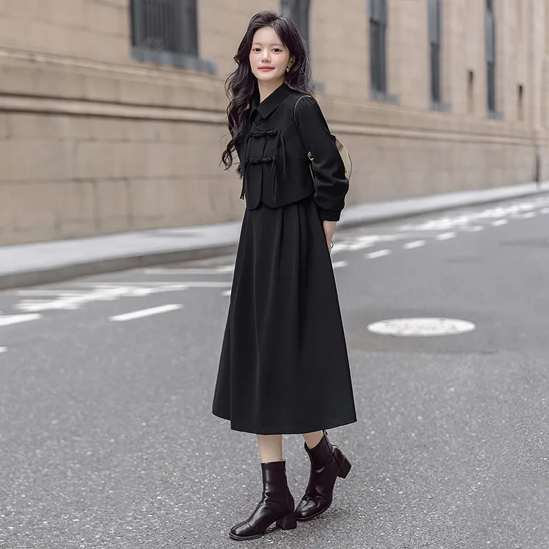 Cypress House Skirt Set Women's Black-5
