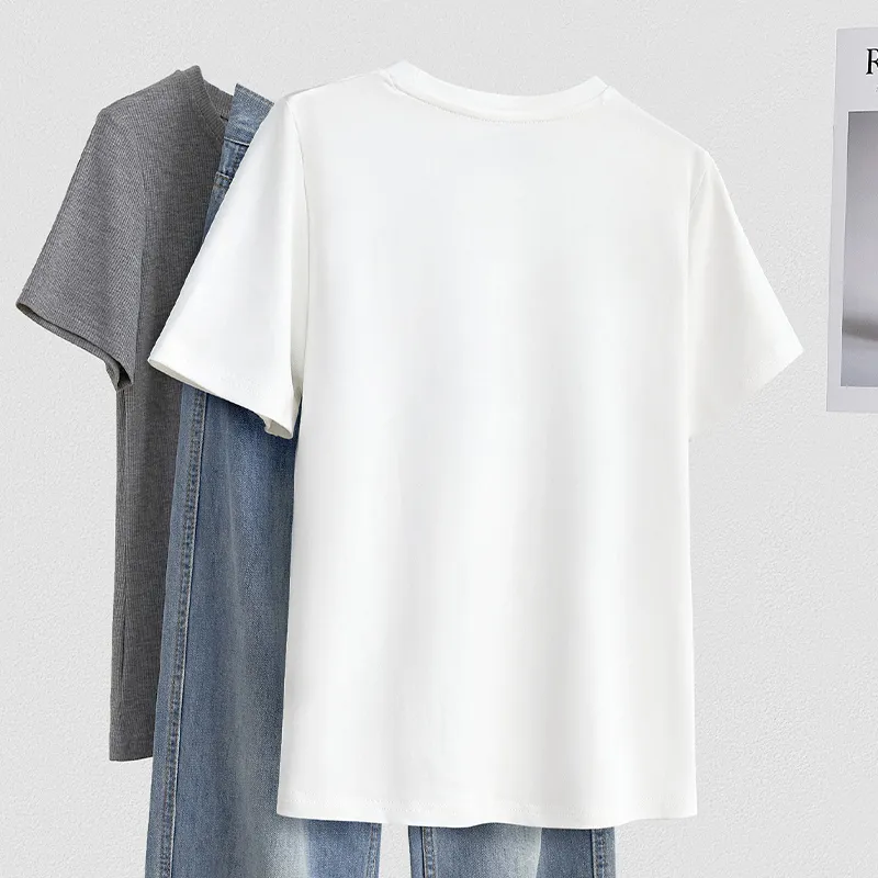 TOUCH T Shirt Women's Light Gray-7