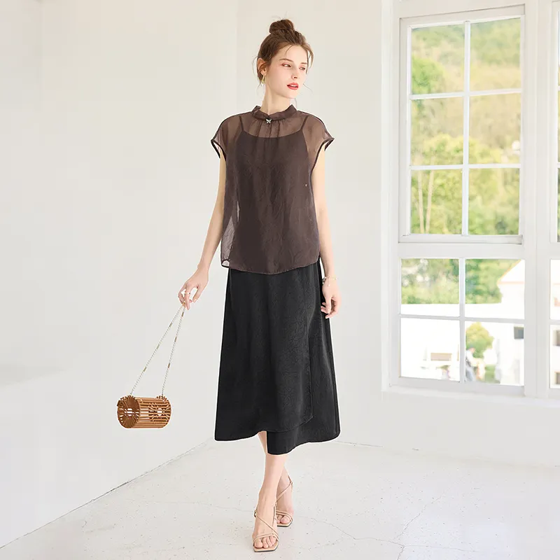 TOUCH Two Piece Skirt Sets Women's-5