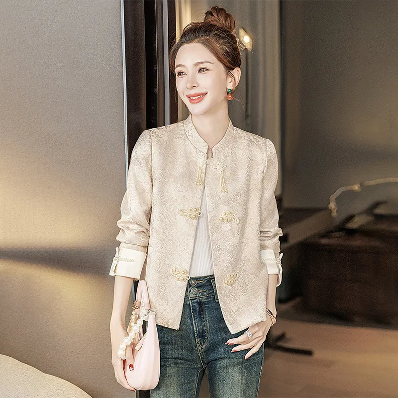 Cypress House Cropped Coat Women's Champagne-0