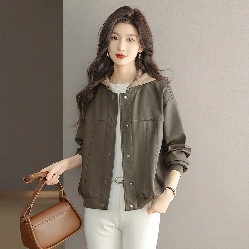 Cypress House Jackets & Coats Women's Army Green-5