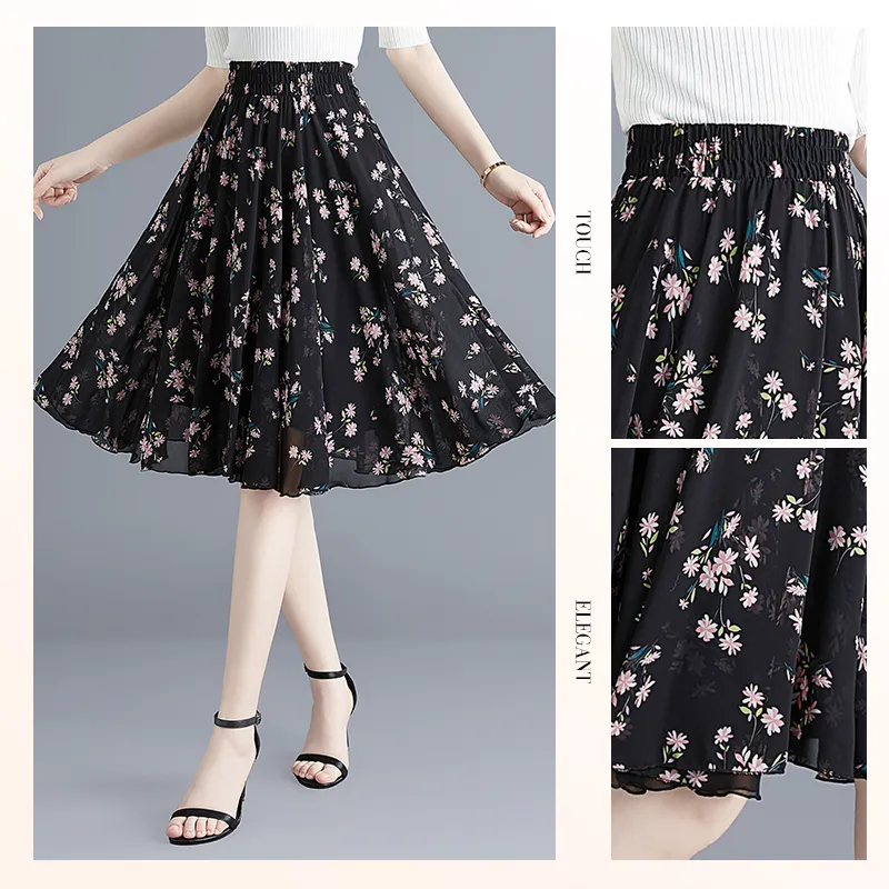 TOUCH Casual Long Skirts Women's-3