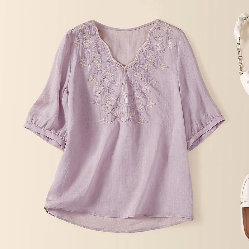 TOUCH Shirt Women's Pink Purple-2