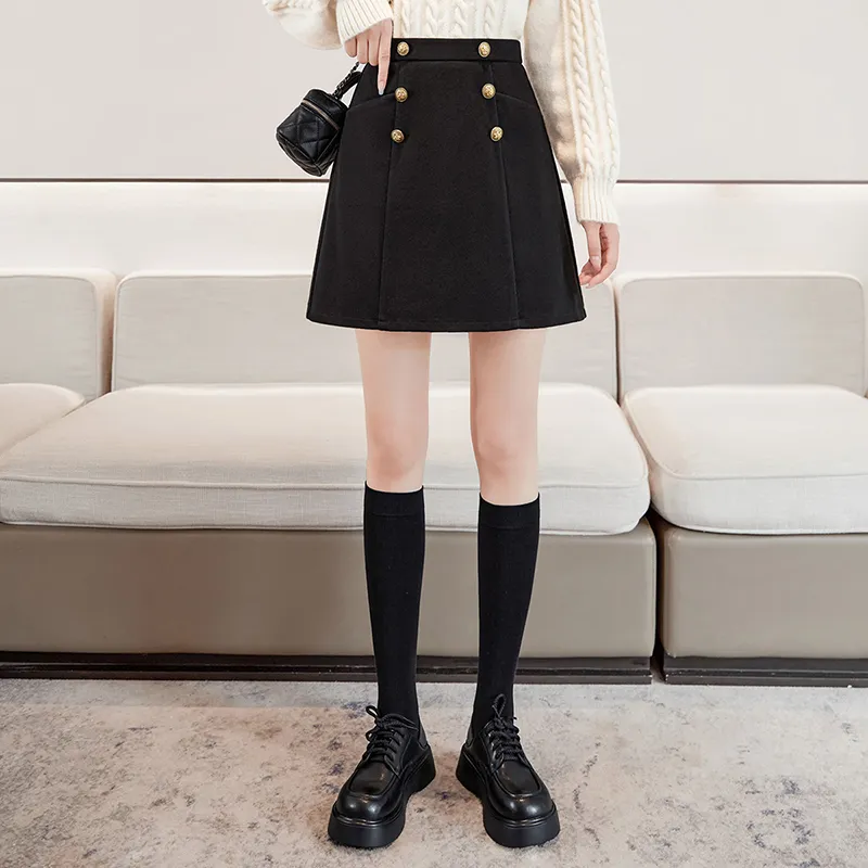 TOUCH Casual Short Skirts Women's Black-4