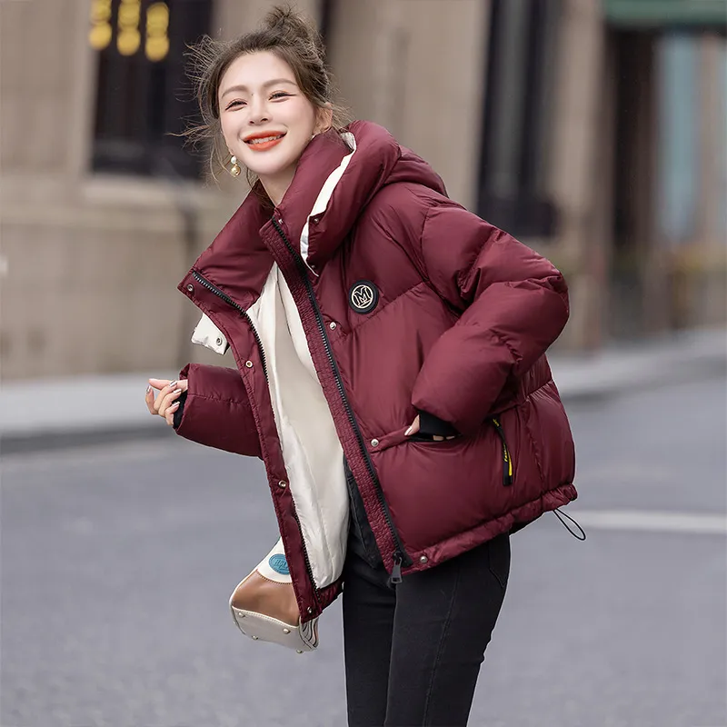 Cypress House Down Jacket Women's Burgundy & Ecru-3