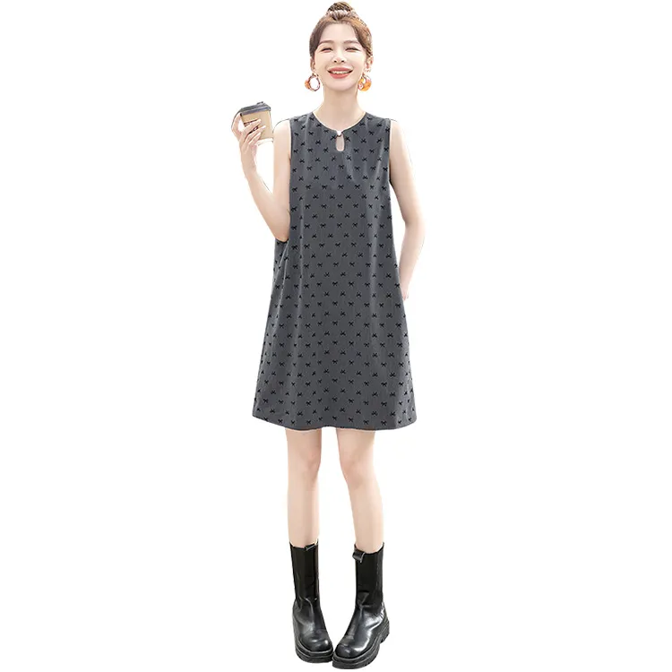 Cypress House Sleeveless Dress Women's Dark Gray-0