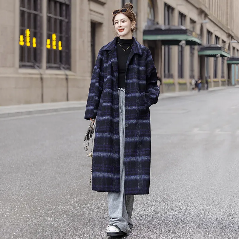 Cypress House Coat Women's Purple Plaid-3