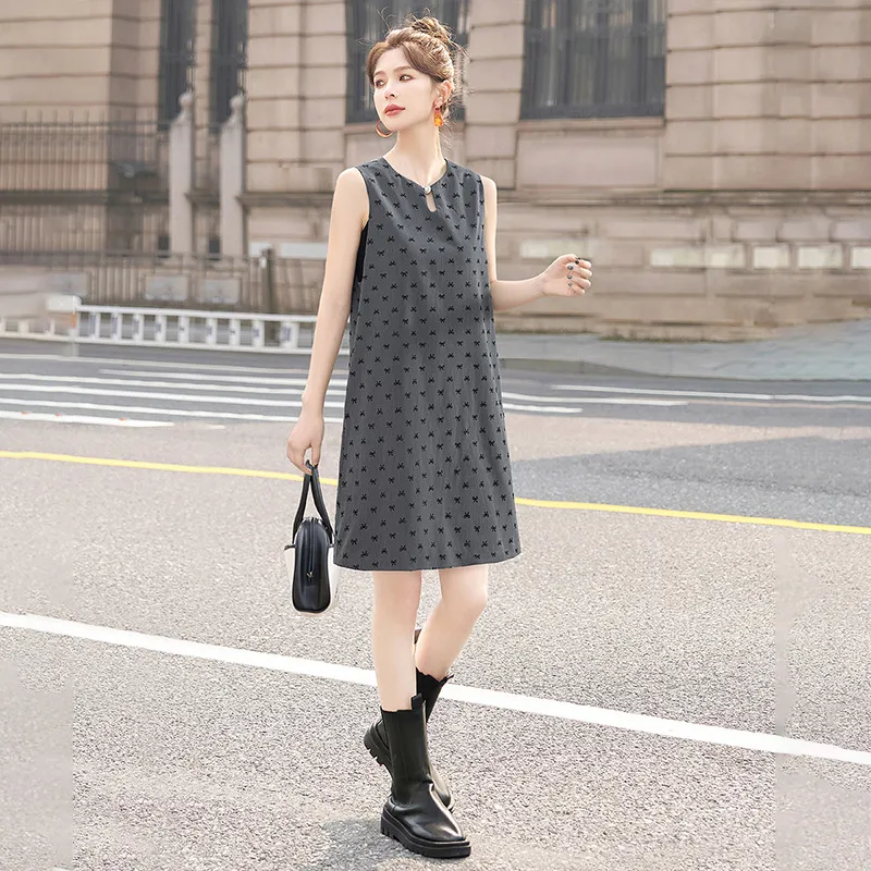 Cypress House Sleeveless Dress Women's Dark Gray-4