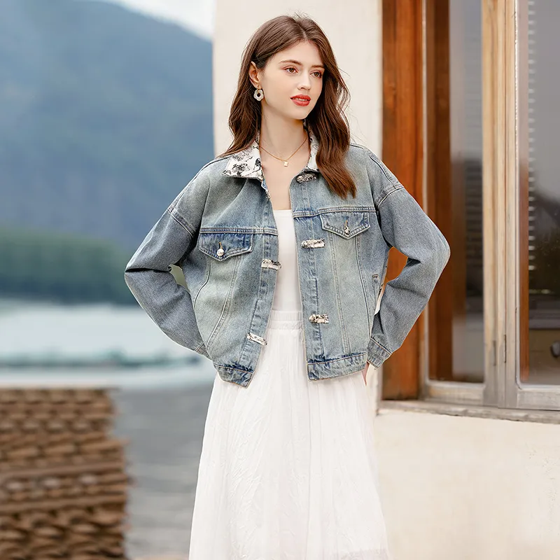TOUCH Denim Jacket Women's Light Blue-1