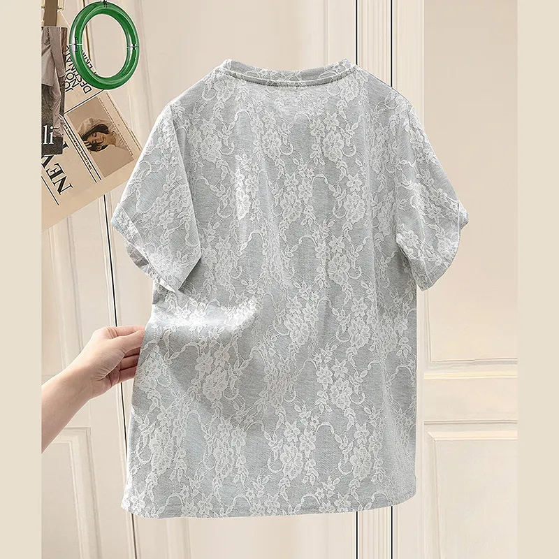 TOUCH T Shirt Women's Light Gray-3