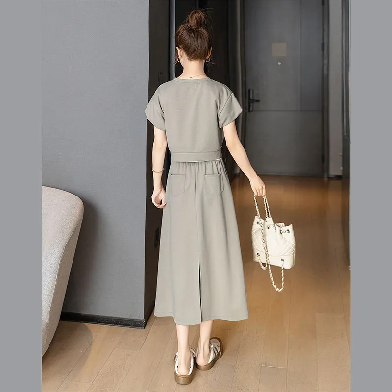 Cypress House Skirt Set Women's Gray Coffee-2