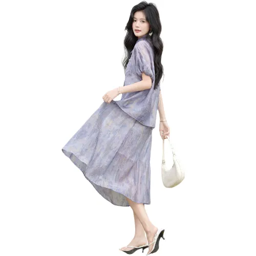 Cypress House Skirt Set Women's Monet Purple