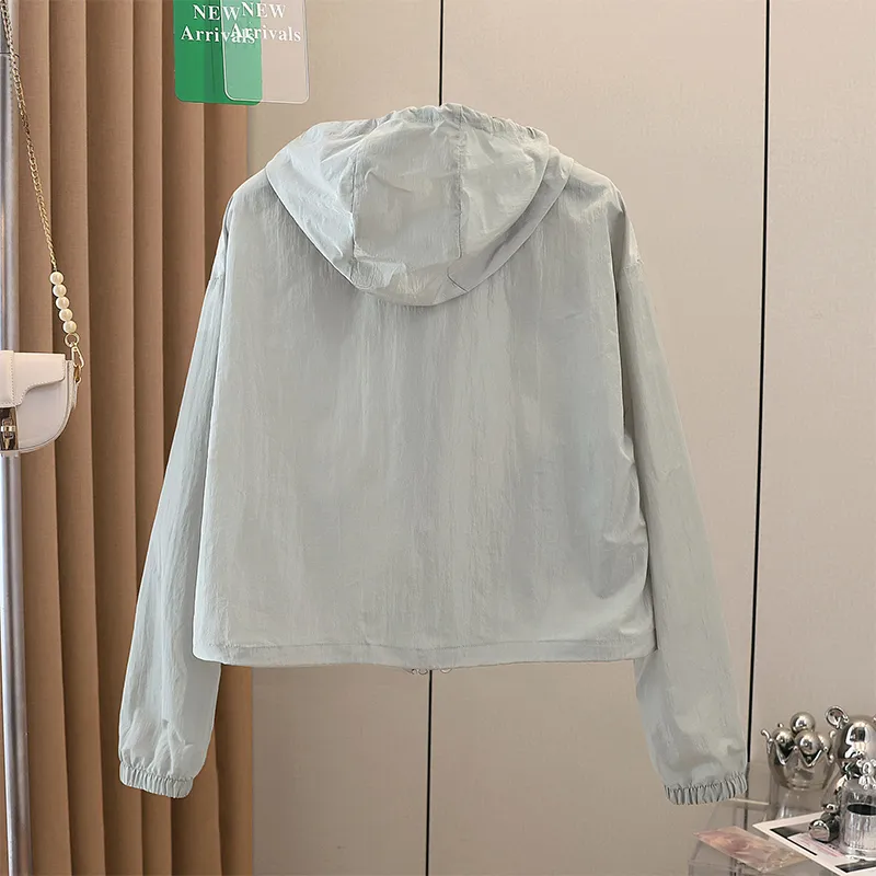 TOUCH Cropped Coat Women's Light Gray-3