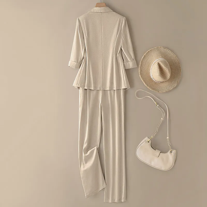 Cypress House Casual Suit Women's Milk Coffee-3