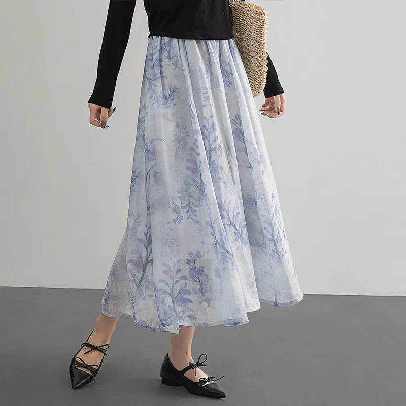 Cypress House Casual Long Skirt Women's Wisteria-5