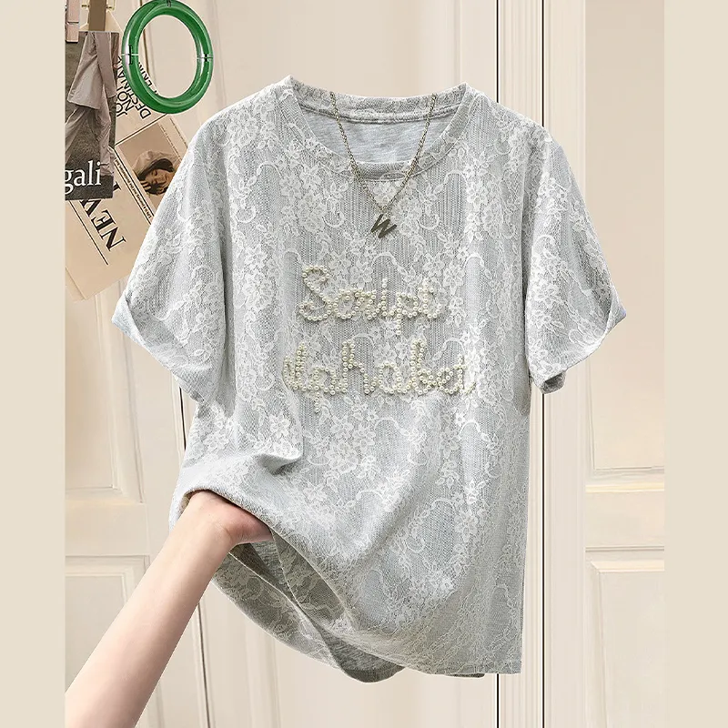 TOUCH T Shirt Women's Light Gray-2