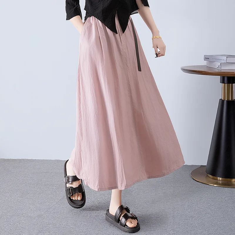 Cypress House Casual Long Skirt Women's Pink-2