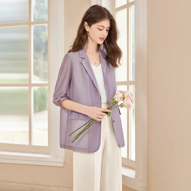 TOUCH Business Suit Women's Purple-2