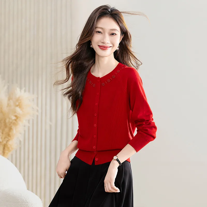 Cypress House Knitwear Women's Red-5
