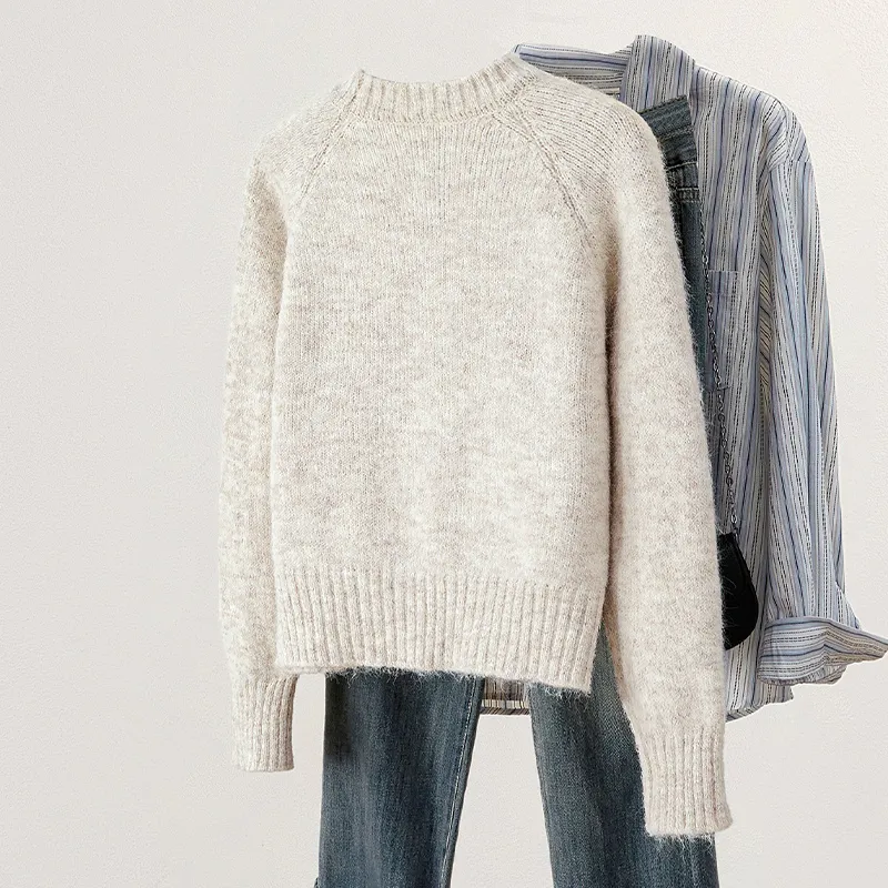 TOUCH Sweater Women's Oat Beige-3
