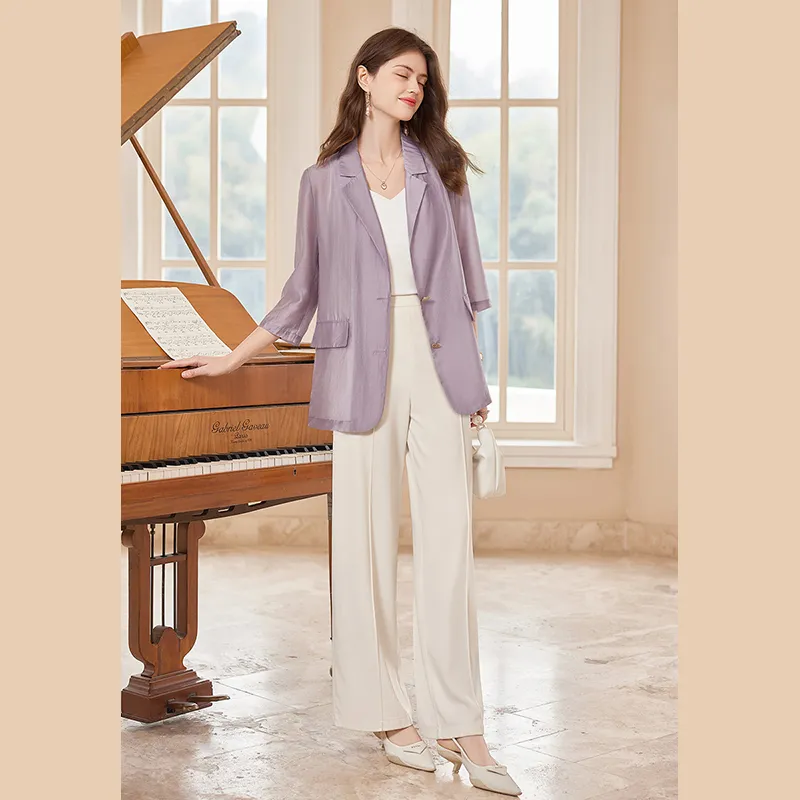 TOUCH Business Suit Women's Purple-3