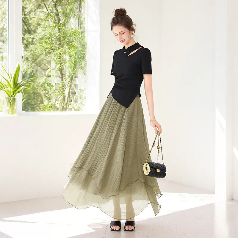 TOUCH Two Piece Skirt Sets Women's-4