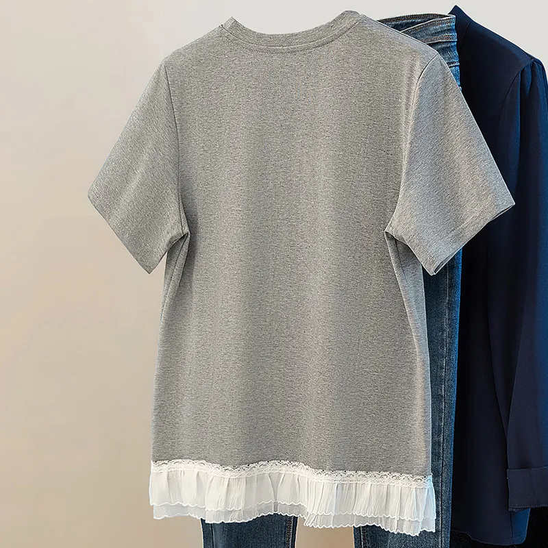 Cypress House Regular T Shirt Women's Light Gray-3