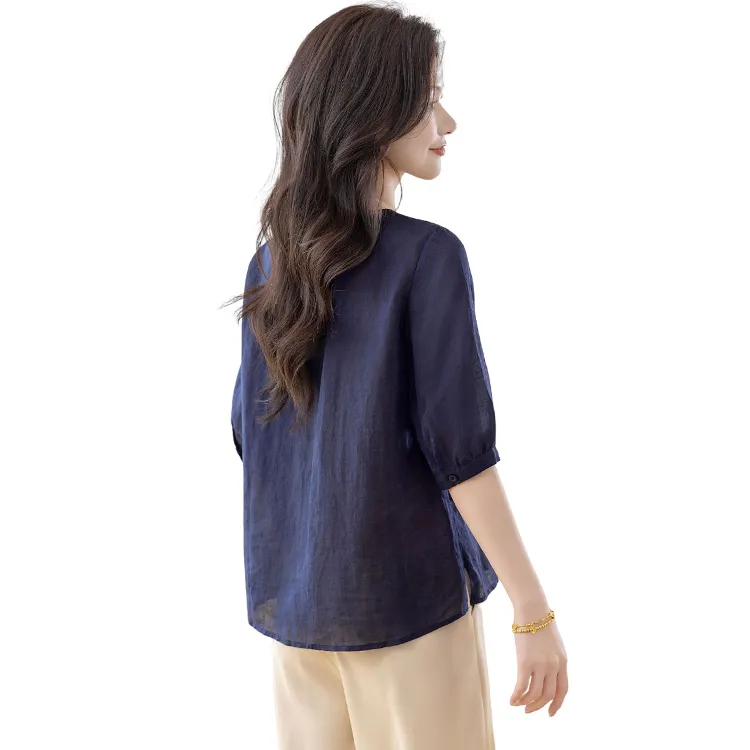Cypress House Shirts Women's Navy Blue-1