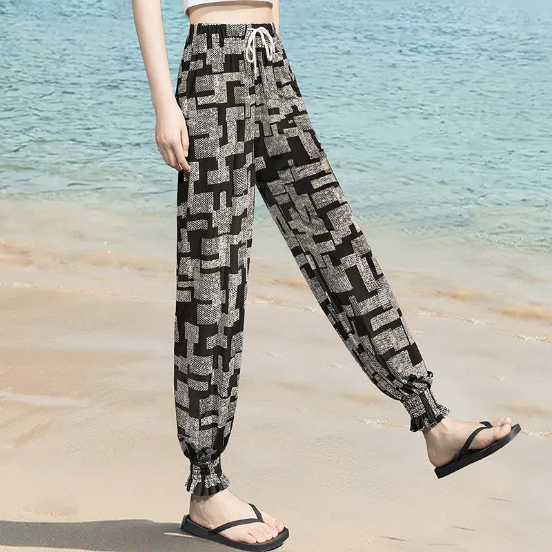Cypress House Casual Pants Women's Black Rice Square-2