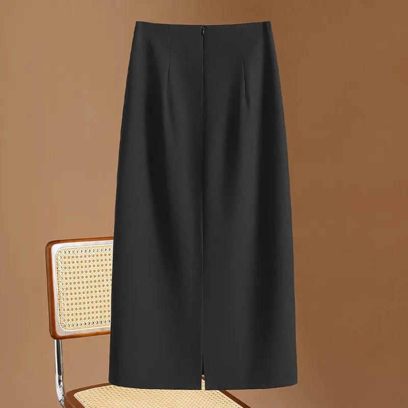 TOUCH Casual Long Skirt Women's Black-3