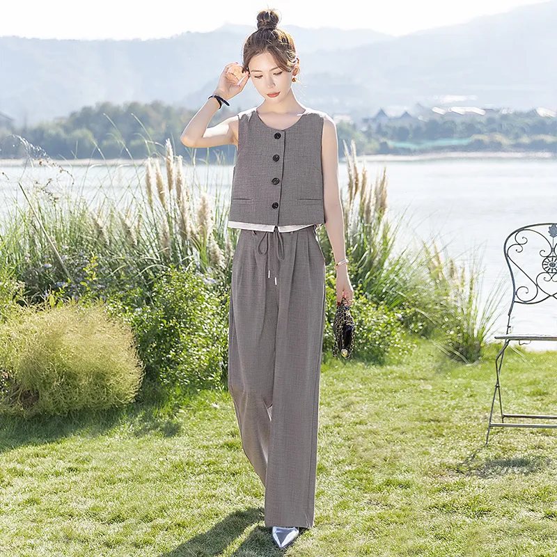 Cypress House Casual Suit Women's Dark Gray-4