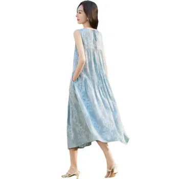 Cypress House Sleeveless Dress Women's Lake Blue