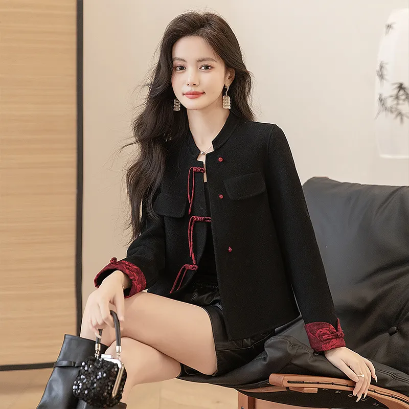 Cypress House Cropped Coat Women's Black-2
