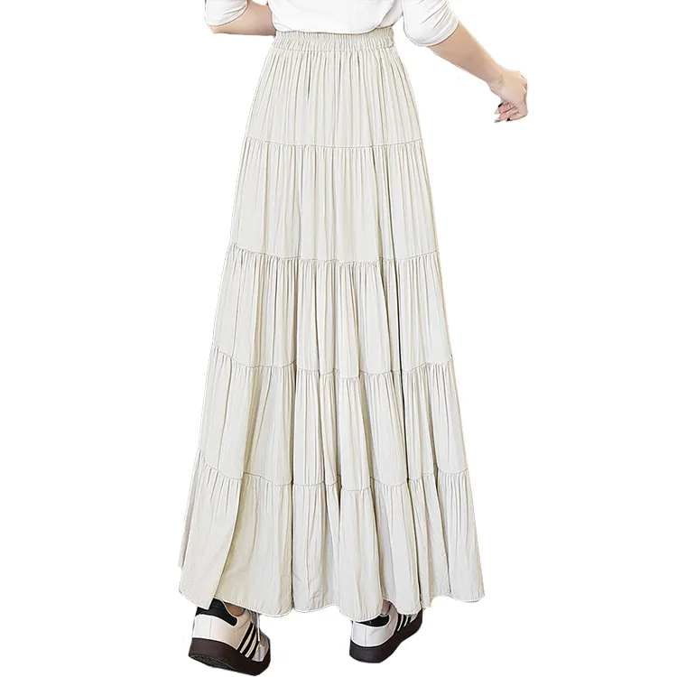 Cypress House Casual Long Skirt Women's Greige-1