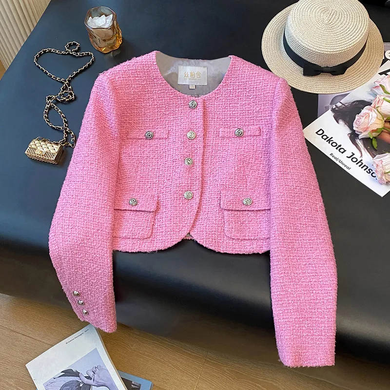 Cypress House Cropped Coat Women's Barbie Pink-2