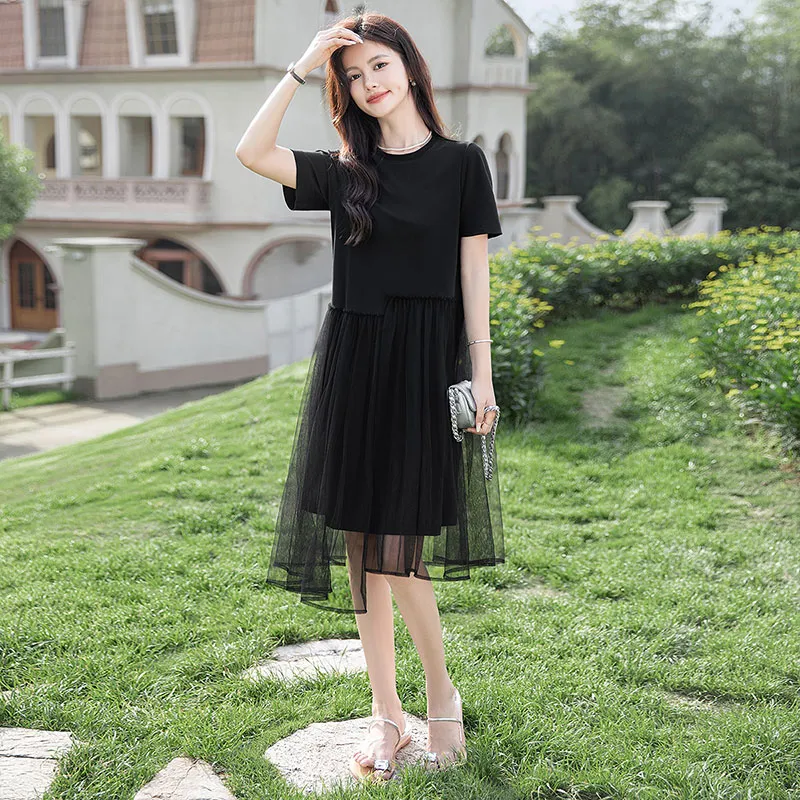 Cypress House Short Sleeved Dresses Women's Black-4