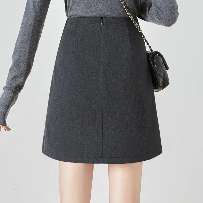 Cypress House Casual Short Skirts Women's Dark Gray-3
