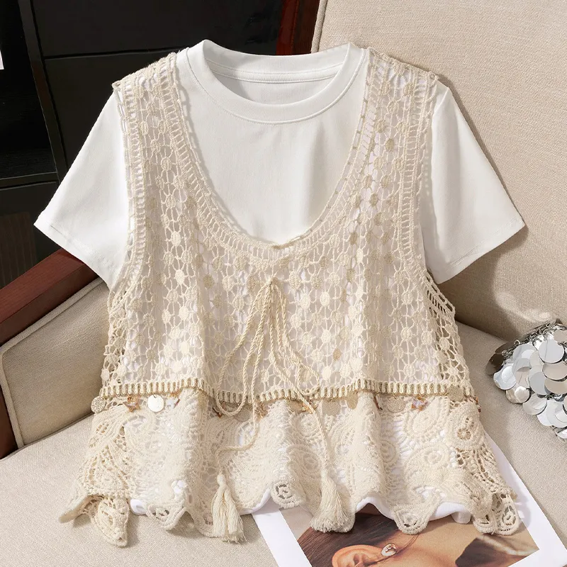 TOUCH Tank Tops Women's Apricot-2