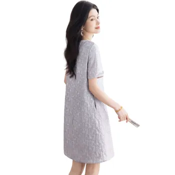 Cypress House Short Sleeved Dresses Women's Monet Purple