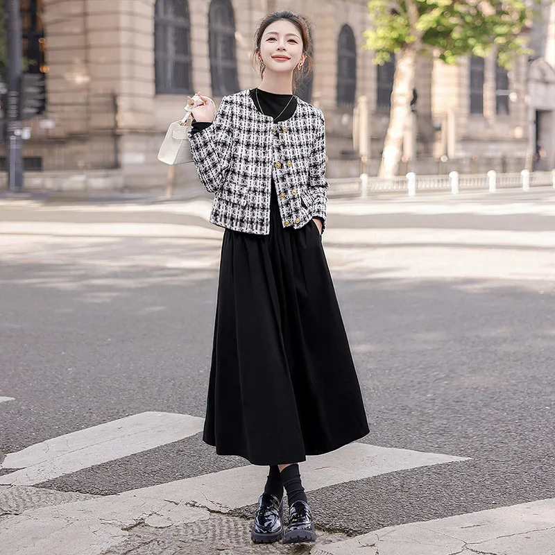 Cypress House Jacket Women's Black White Plaid-5